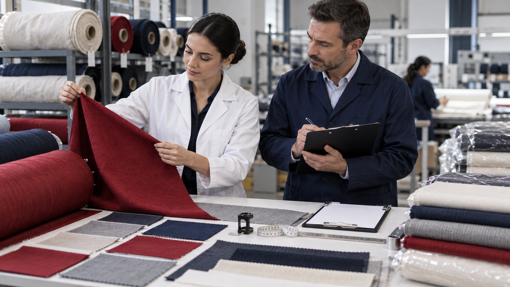 Final fabric quality approval and inspection process