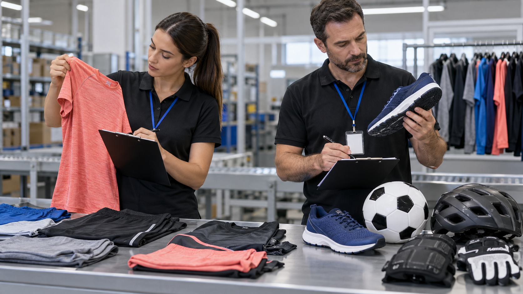 Final sportswear and sports goods quality approval