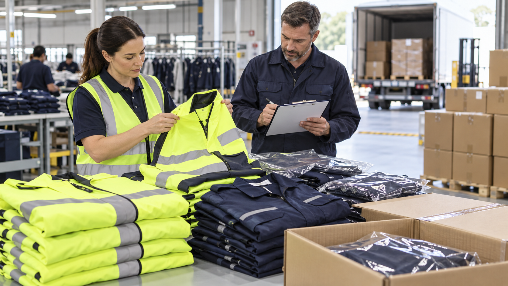 Final workwear quality and shipment approval